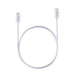 USB-C til USB-C kabel 2.0/100W 100cm hvid