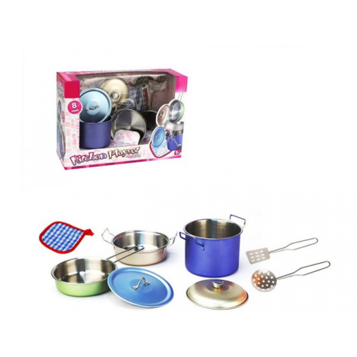 Metal k�kken s�t 8 dele