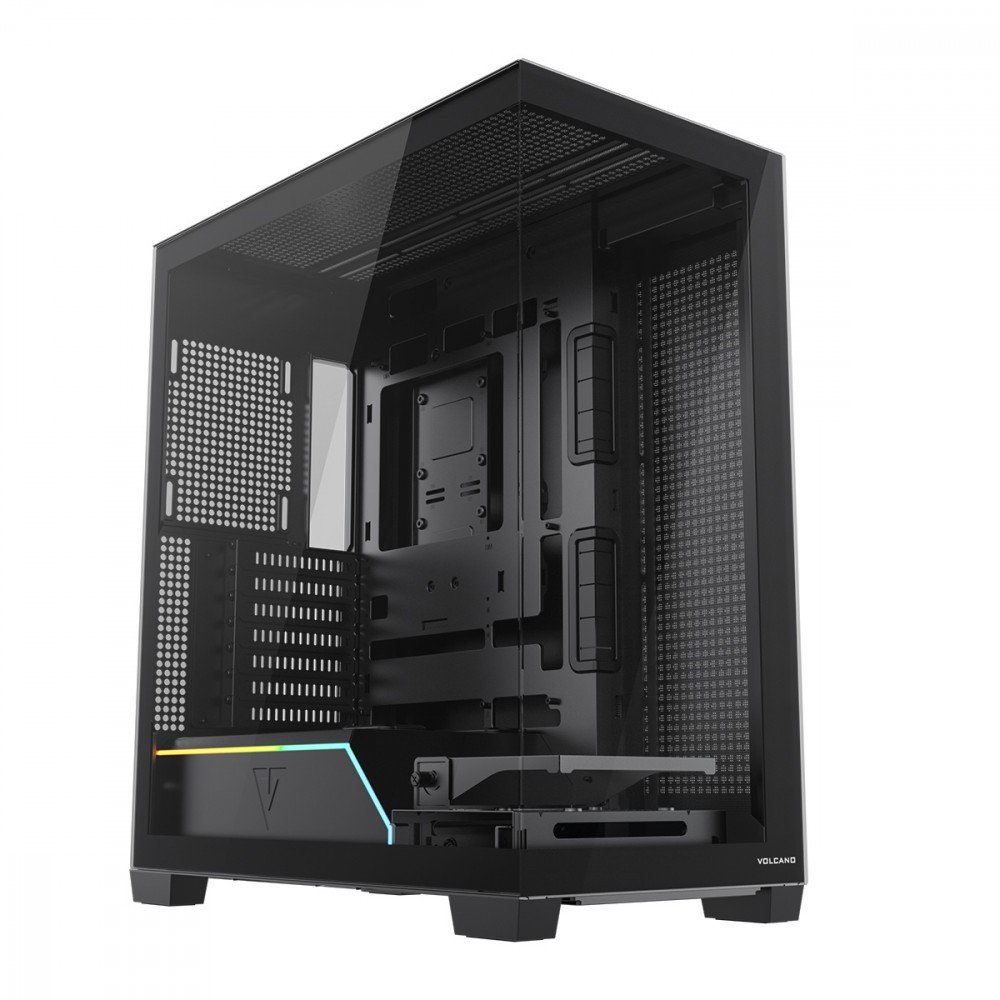 Case PC VOLCANO STELLAR PLUS ARGB MIDI NF Black - Gaming udstyr ...