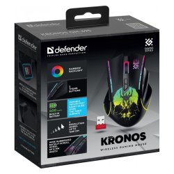 Tr�dl�s gaming mus KRONOS GM-695 RF 1600DPI 7P