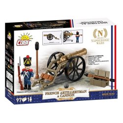 Franske artillerist blokke med kanon, 97 elementer