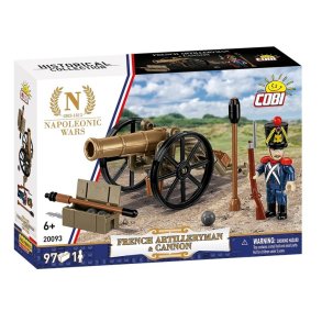 Franske artillerist blokke med kanon, 97 elementer