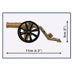 Franske artillerist blokke med kanon, 97 elementer