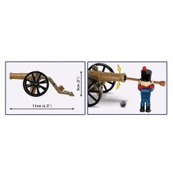 Franske artillerist blokke med kanon, 97 elementer