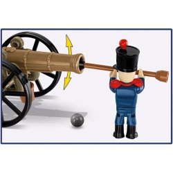 Franske artillerist blokke med kanon, 97 elementer