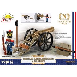 Franske artillerist blokke med kanon, 97 elementer
