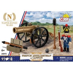 Franske artillerist blokke med kanon, 97 elementer