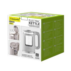 MAESTRO ELKEDDEL GLAS 1,7L, 2200W