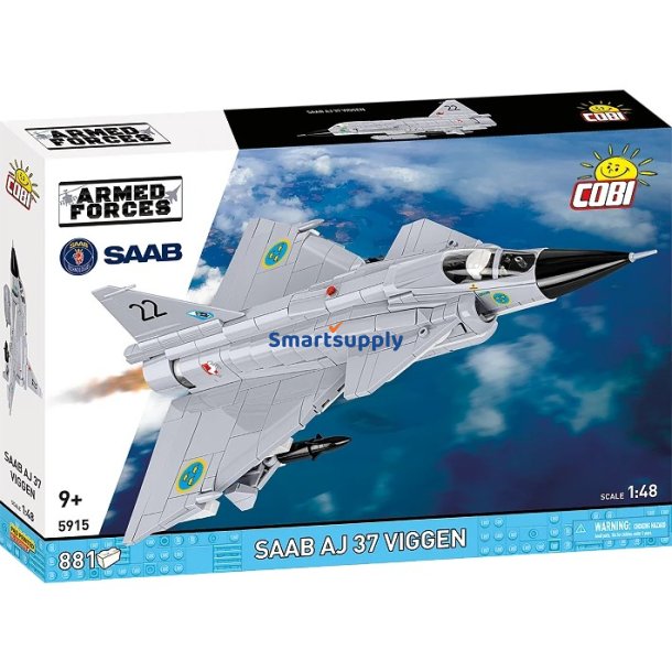 Blocks Saab AJ 37 Viggen 881 elementer