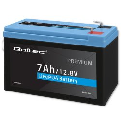 LiFePO4 batteri 12.8V 7Ah, 89.6Wh, BMS