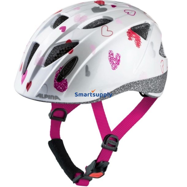 Cykelhjelm Alpina Ximo, Hvid I Hjerter, 49-54