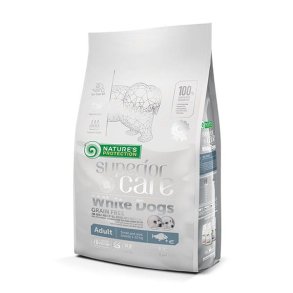 NATURENS BESKYTTELSE Superior Care Hvide Hunde Kornfri Adult Small Biaoryba - trt hundefoder - 1,5 kg