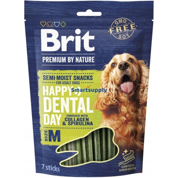 Brit Premium Dog Snack Dental M - Hundegodbid - 180G