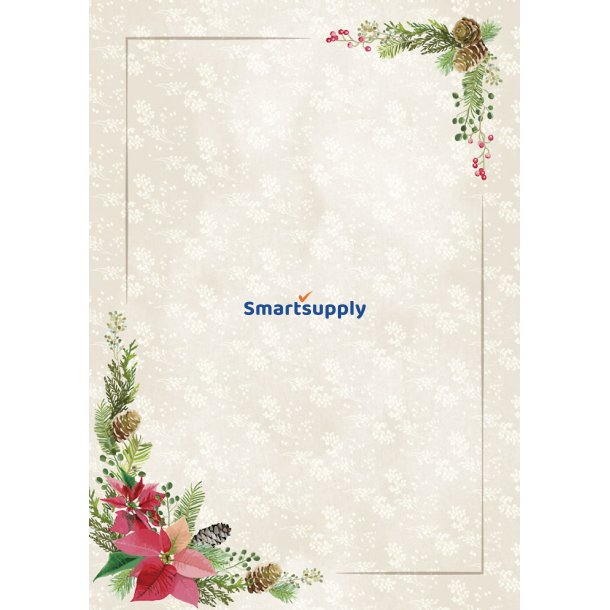 Jule m�nster A4 papir satin delux 50 stk.