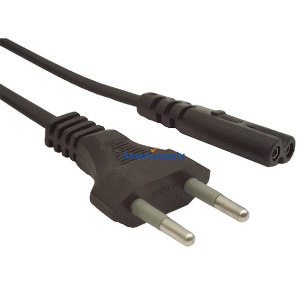 C8 Str�mkabel til b�rbar 2-pin 1.8M