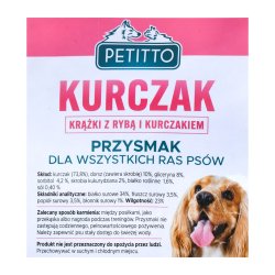 PETITTO Fisk og kyllingeringe - Hundegodbidder - 500 g
