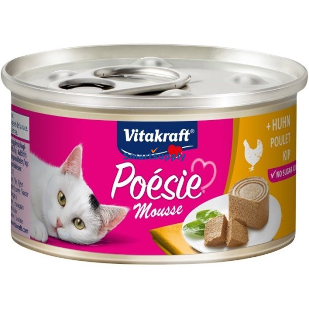 VITAKRAFT Po�sie Mousse Chicken - v�d kattefoder - 85g