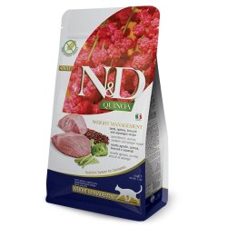FARMINA N&D Quinoa Weight Management Lamb&Broccoli - trfoder til kattekillinger -  5 kg