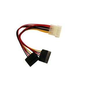 Str�mkabel 2xSATA 15cm