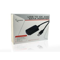 Adapter USB2.0 til IDE/SATA/2.5'/3.5' + str�mkilde