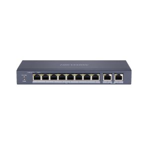 Hikvision DS-3E0310P-E/M netvrksswitch Ikke administreret L2 Fast Ethernet (10/100) Strm over Ethernet (PoE) Sort