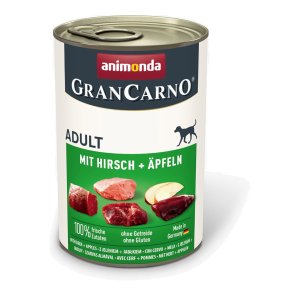 ANIMONDA GranCarno Adult Pork with venison and apple - vdt hundefoder - 400g