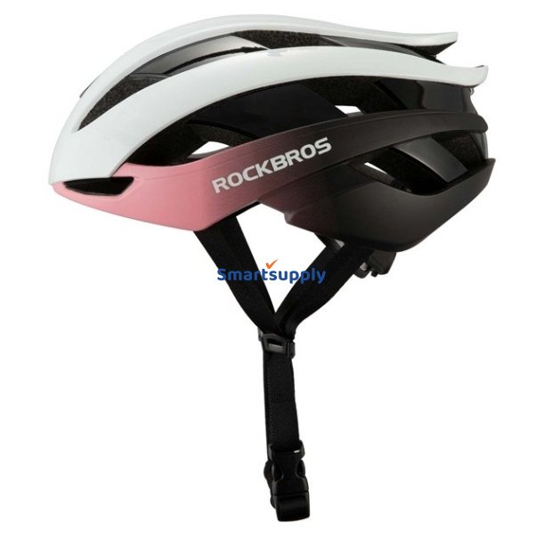 Rockbros Justerbar Cykelhjelm M 55-58 cm Bl-Pink