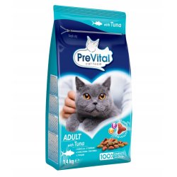 PREVITAL Adult Tuna - trfoder til kattekillinger - 1,4kg