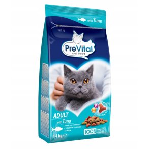 PREVITAL Adult Tuna - trfoder til kattekillinger - 1,4kg