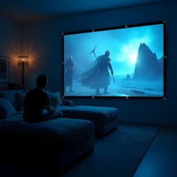 Maclean Projektionslrred, 120", 240X180cm, 25Mm 4:3 Kant, Spndekroge, Mc-169