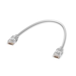 Ubiquiti Uacc-Cable-Patch-El-0.3M-W Netvrkskabel Gennemsigtig, Hvid Cat 6