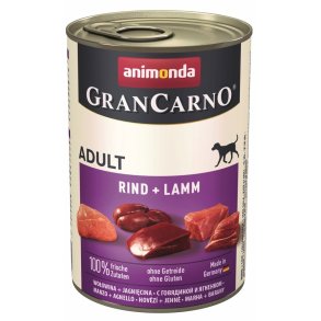 ANIMONDA GranCarno Adult Okse- og lam - vdt hundefoder - 400 g