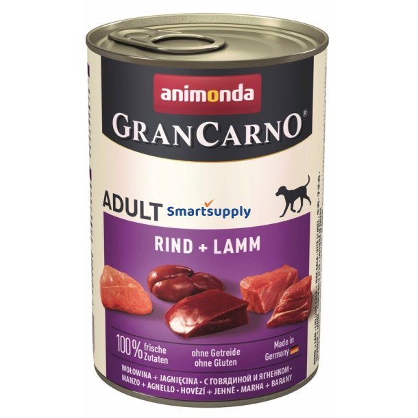 Animonda Grancarno Adult Okse- Og Lam - Vdfoder Til Hunde - 400 G