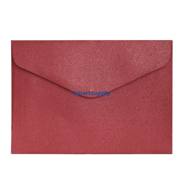 Skinnende r�de kuverter 10 stk. 114mm x 162mm