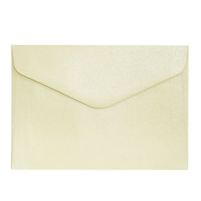 Skinnende cremefarvet konvelutter 10 stk. 114mm x 162mm