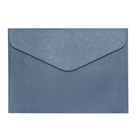 Skinnende M�rkebl� kuverter 10 stk. 114mm x 162mm
