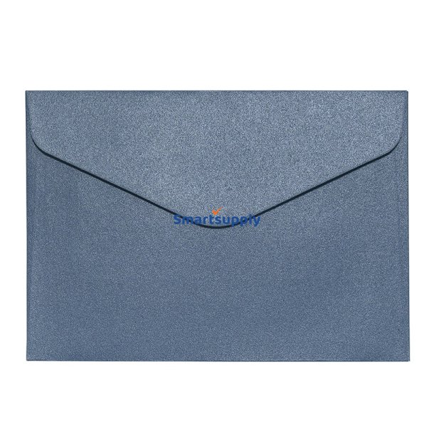 Skinnende M�rkebl� kuverter 10 stk. 114mm x 162mm