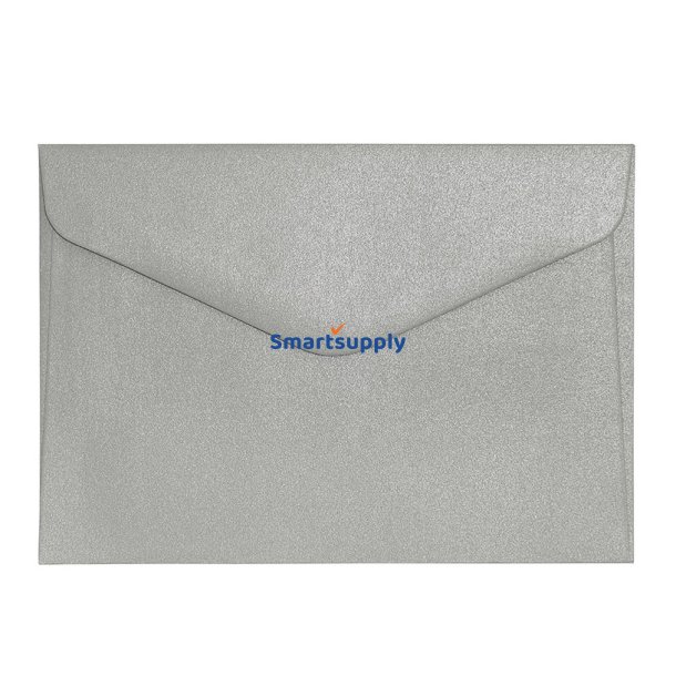 Skinnende s�lv kuverter 10 stk. 114mm x 162mm