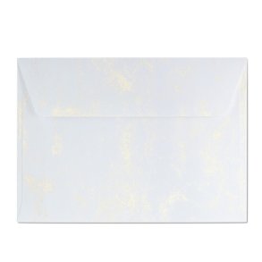 Guld marmor mnster kuverter 10 stk. 114mm x 162mm