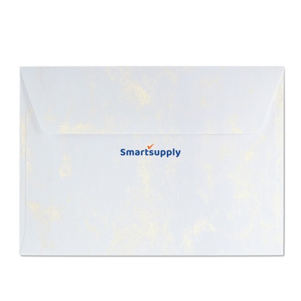 Guld marmor m�nster kuverter 10 stk. 114mm x 162mm