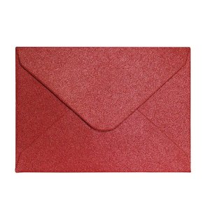 Sm rde skinnende kuverter 10 stk. 70mm x 100mm (B7)