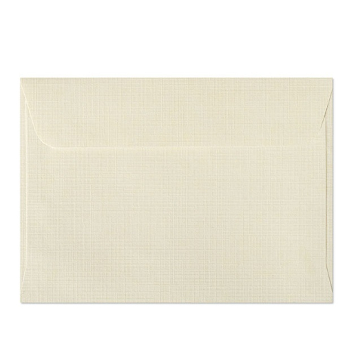 Sm� cremefarvet canvas kuverter 10 stk. 88mm x 125mm