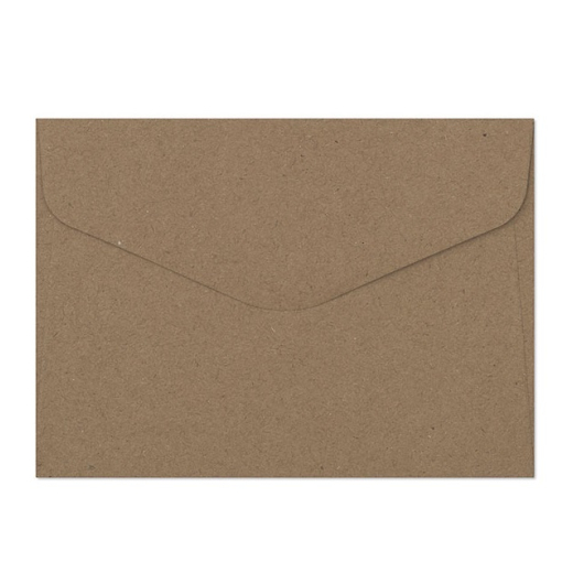 Natur kuverter m�rkebrune 10 stk. 88mm x 125mm