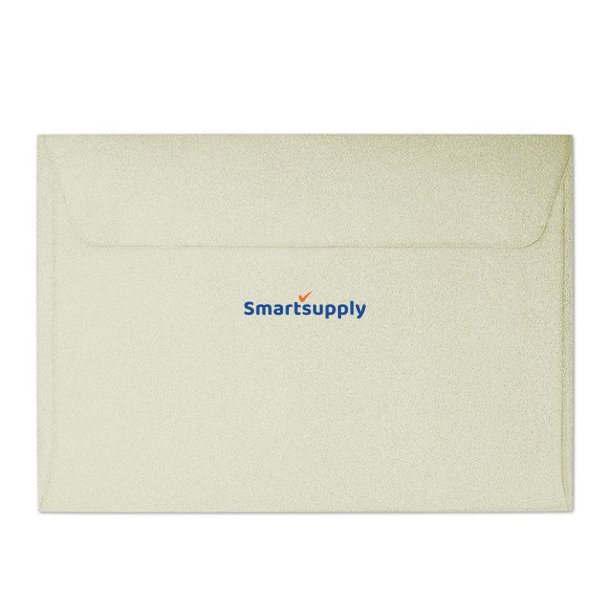 Skinnende sm� creme kuverter 10 stk. 88mm x 125mm