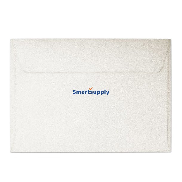 Skinnende hvide sm� kuverter 10 stk. 88mm x 125mm