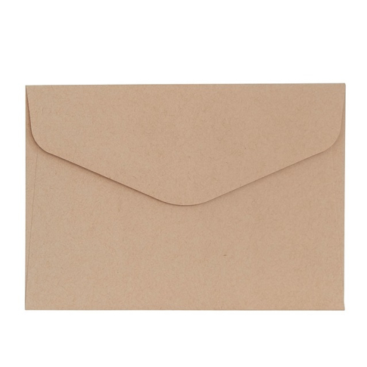 M�rk beige naturkuverter 10 stk. 88mm x 125mm