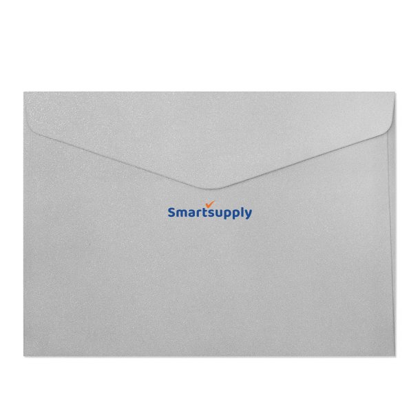 Skinnende s�lv kuverter 10 stk. 162mm x 229mm