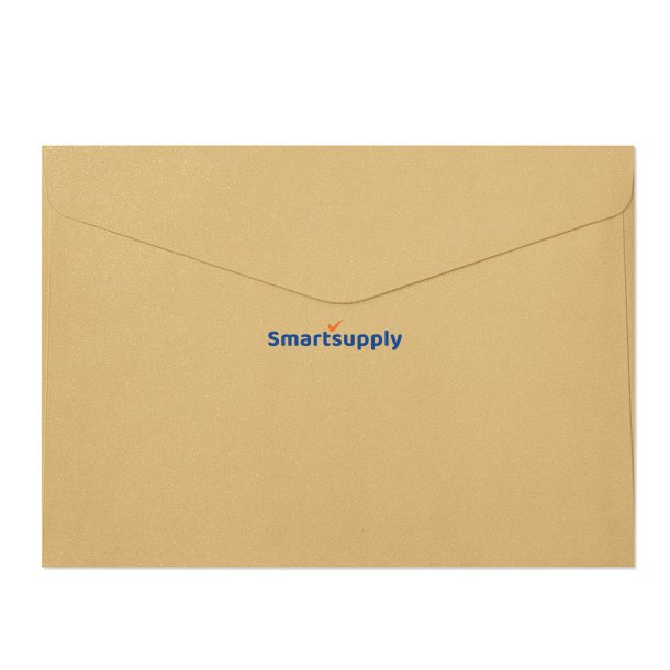 Skinnende guld kuverter 10 stk. 162mm x 229mm