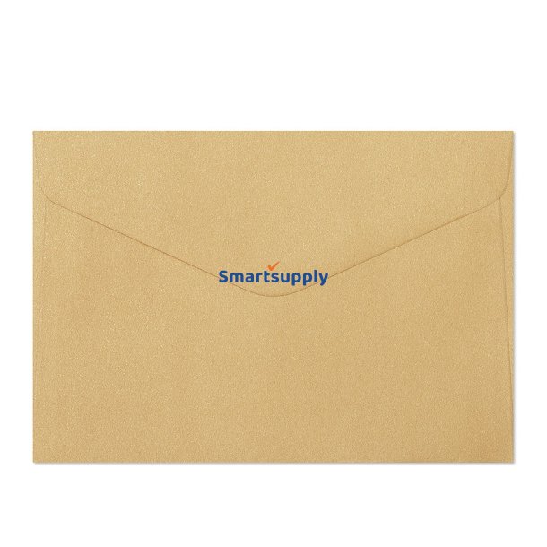 Skinnende guld kuverter 10 stk. 125mm x 176mm (B6)