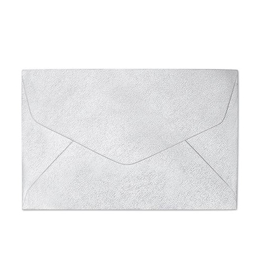Sm� hvide skinnende kuverter 10 stk. 70mm x 110mm (B7)